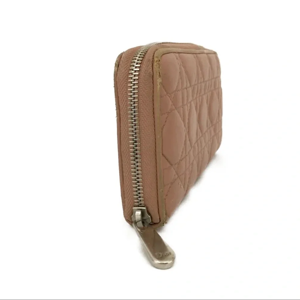 Christian Dior Cannage Leather Bifold Long Wallet /4U0595